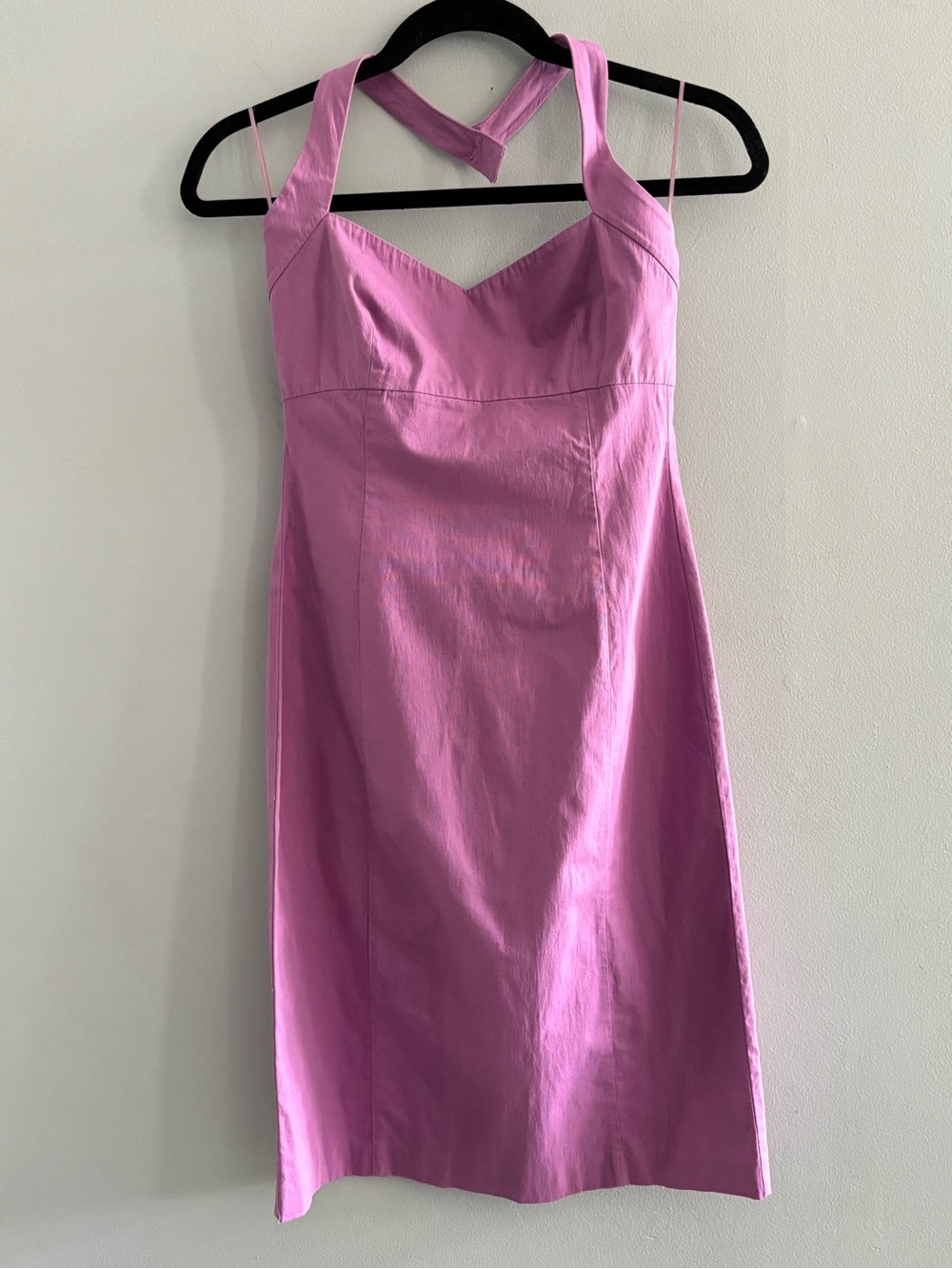Narcisco Rodriguez Women’s Pink Purple Halter Corset Midi Dress size 4 Italy